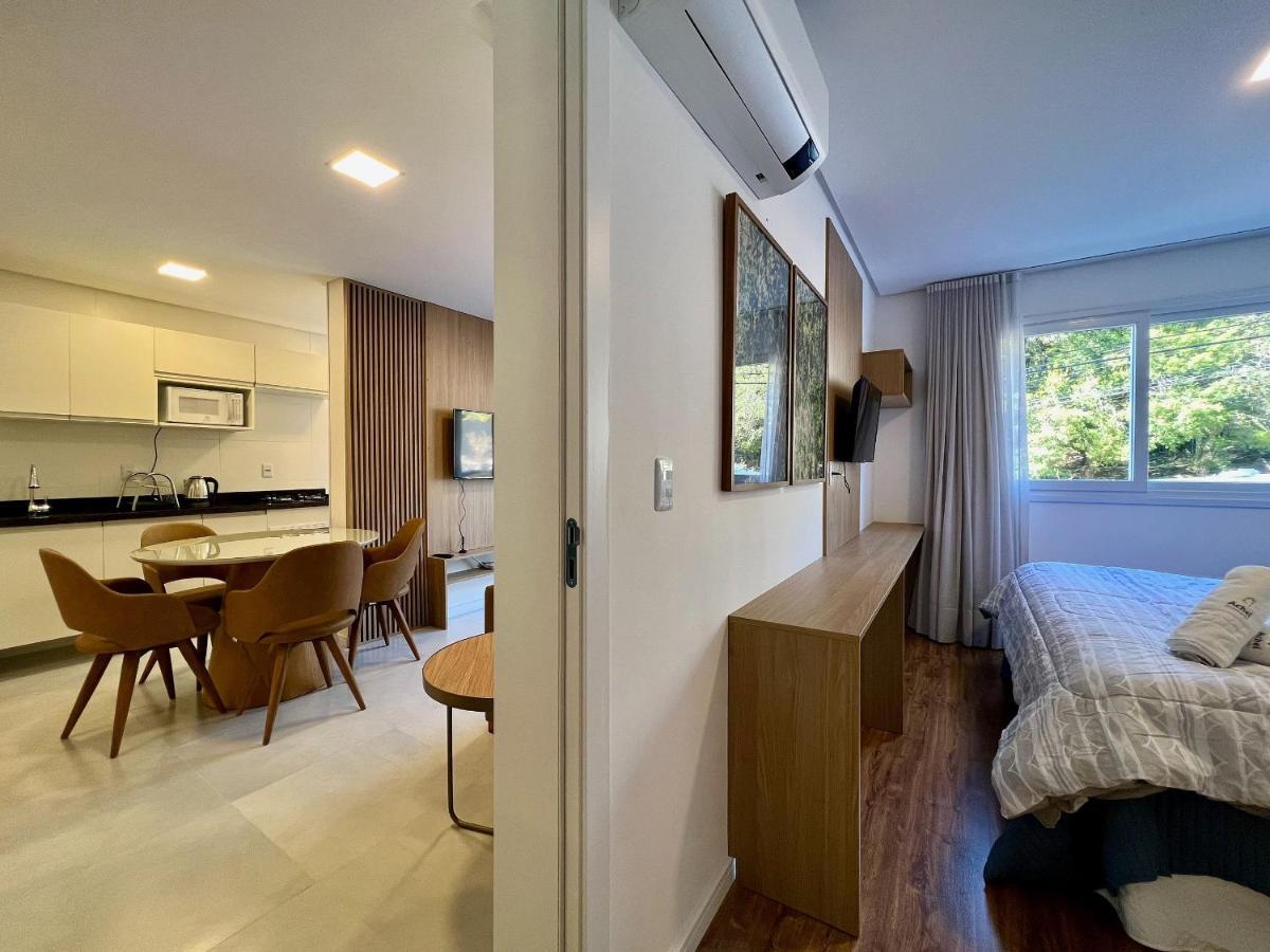 Apartamento Villa Hortensias 1Dorm Centro By Achei Canela Dış mekan fotoğraf